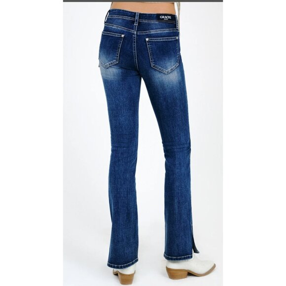 NEW Grace in L.A. Dark bootcut Denim 30” inseam - Picture 2 of 4